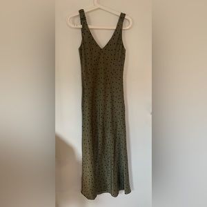 Zara Olive Green Slip Dress
